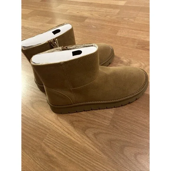 Universal Thread Women's May Faux Suede Booties Tan Size 9 Memory Foam New - Picture 12 of 16
